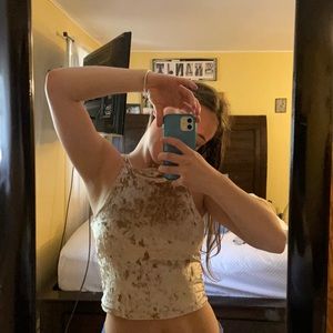 High Neck Velvet Gold Hollister Shirt!